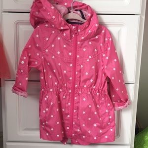 Pink parka/raincoat